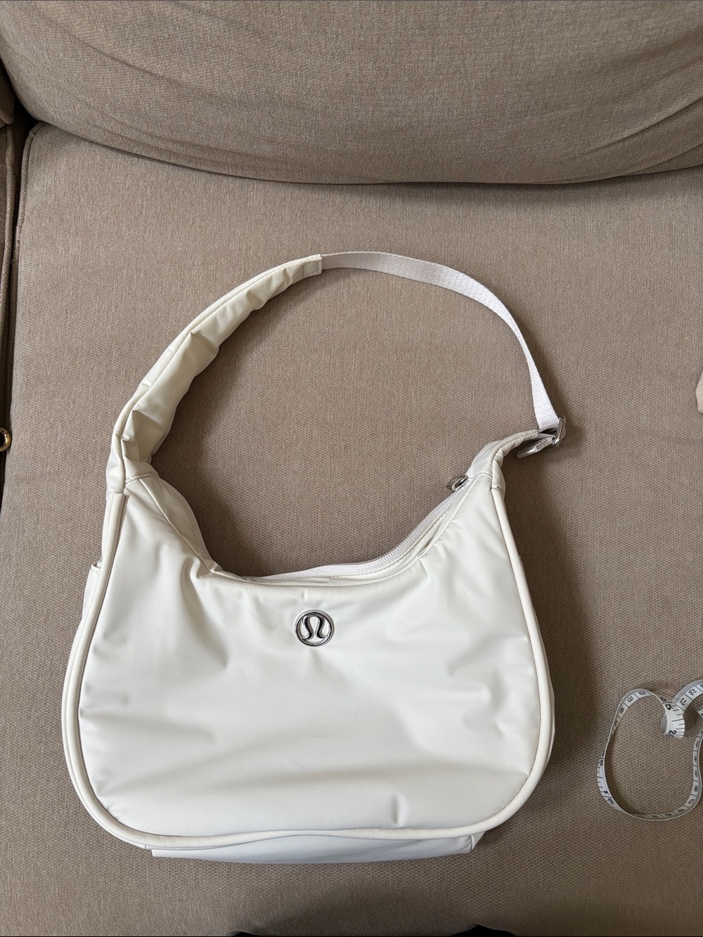 lululemon athletica whitish Shoulder Hobo Bag